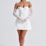 Vestido Mini Dalary - Marfim