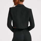 Blazer Cropped Darci - Preto