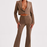 Blazer Cropped Darci - Mocha