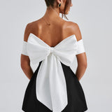 Vestido Mini Delta - Preto/Branco