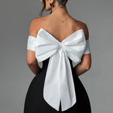 Vestido Mini Delta - Preto/Branco