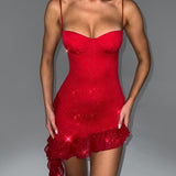 Vestido Mini Dixie - Vermelho Brilhante