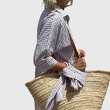 Ellen™ | Vestido Listrado Clássico