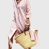 Ellen™ | Vestido Listrado Clássico