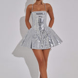 Vestido Mini Electra - Prata