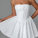 Vestido Mini Evie - Marfim