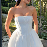 Vestido Mini Evie - Marfim