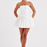 Vestido Mini Evie - Marfim