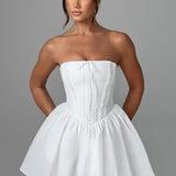 Vestido Mini Evie - Marfim