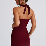 Vestido Mini Fallon - Burgundy