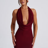 Vestido Mini Fallon - Burgundy