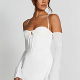 Vestido Mini Fiona - Marfim