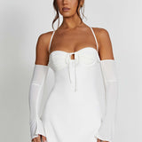 Vestido Mini Fiona - Marfim