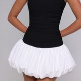 Vestido Mini Gemma - Preto/Branco
