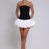 Vestido Mini Gemma - Preto/Branco