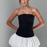 Vestido Mini Gemma - Preto/Branco