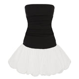Vestido Mini Gemma - Preto/Branco