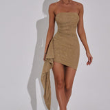 Vestido Mini Hannah - Brilho Dourado