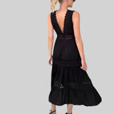 Clara - Vestido midi sem mangas