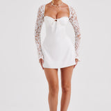 Vestido Mini Jacinta - Marfim