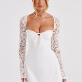 Vestido Mini Jacinta - Marfim