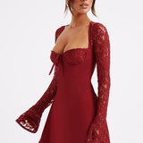 Vestido Mini Jacinta - Vermelho