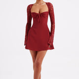 Vestido Mini Jacinta - Vermelho