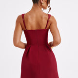 Vestido Mini Janiyah - Vinho