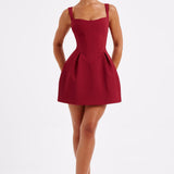 Vestido Mini Janiyah - Vinho