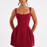Vestido Mini Janiyah - Vinho