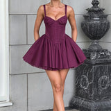 Vestido Mini Josie - Verniz Cereja