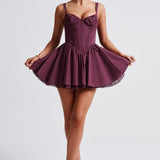 Vestido Mini Josie - Verniz Cereja