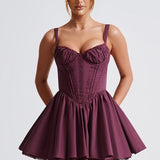 Vestido Mini Josie - Verniz Cereja