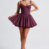 Vestido Mini Josie - Verniz Cereja