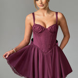 Vestido Mini Josie - Verniz Cereja