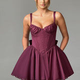Vestido Mini Josie - Verniz Cereja