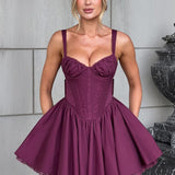 Vestido Mini Josie - Verniz Cereja