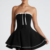 Vestido Mini Juno - Preto/Branco