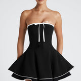 Vestido Mini Juno - Preto/Branco