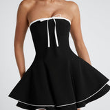 Vestido Mini Juno - Preto/Branco