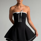 Vestido Mini Juno - Preto/Branco