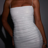 Vestido Mini Kaliah - Brilho Marfim
