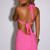 Vestido Mini Kamilla - Rosa Choque