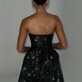 Vestido Mini Katrina - Preto Brilhante