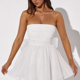 Vestido Mini Katrina - Brilho Marfim