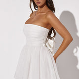 Vestido Mini Katrina - Brilho Marfim