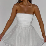 Vestido Mini Katrina - Brilho Marfim
