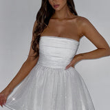 Vestido Mini Katrina - Brilho Marfim