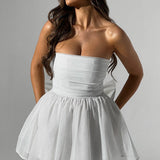 Vestido Mini Katrina - Brilho Marfim