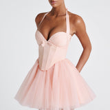 Vestido Mini Keely - Pêssego Suave